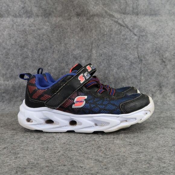 Skechers Shoes Boys 11 Light Up Sneakers S Sport Trainers Active Casual Toddler - Picture 3 of 14